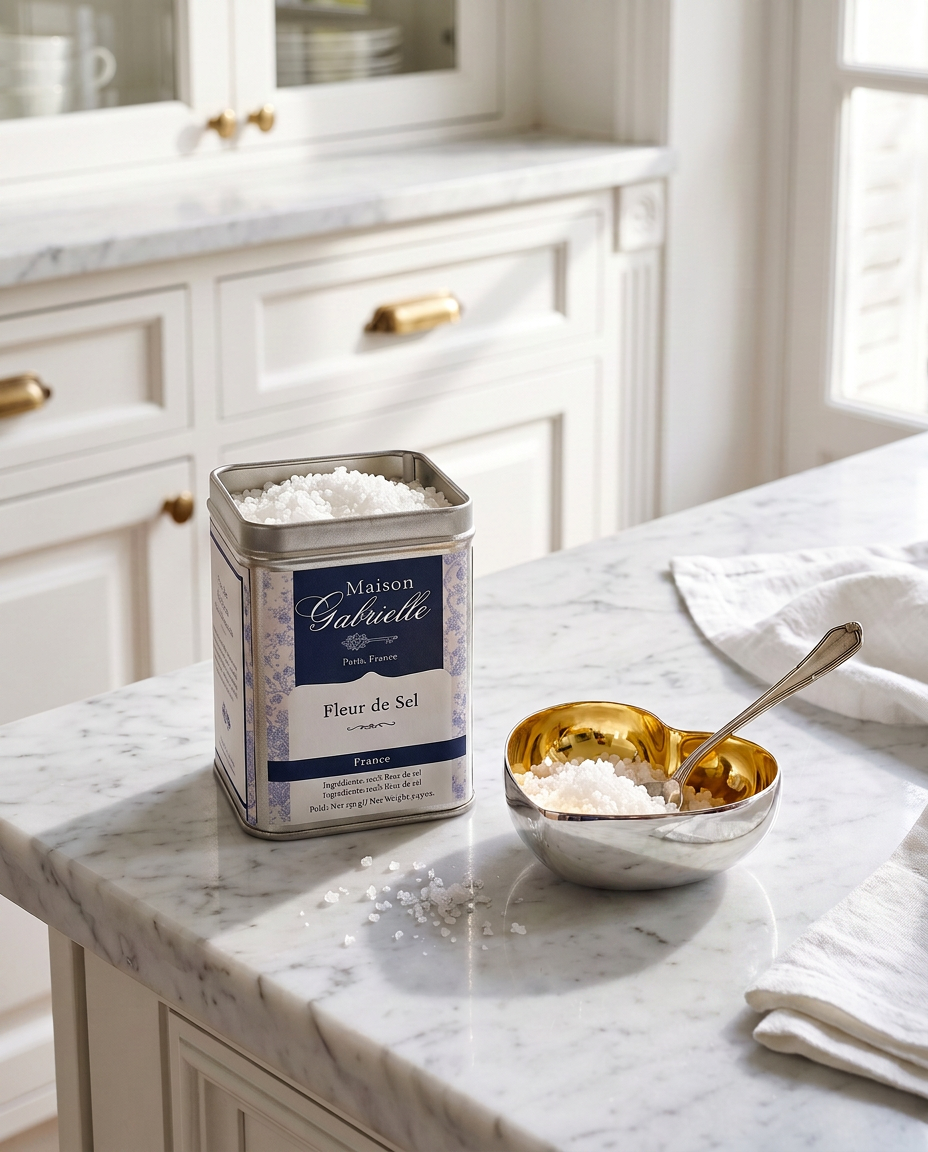 Gift Set | Maison Gabrielle Fleur de Sel and Michael Aram Gold Heart D