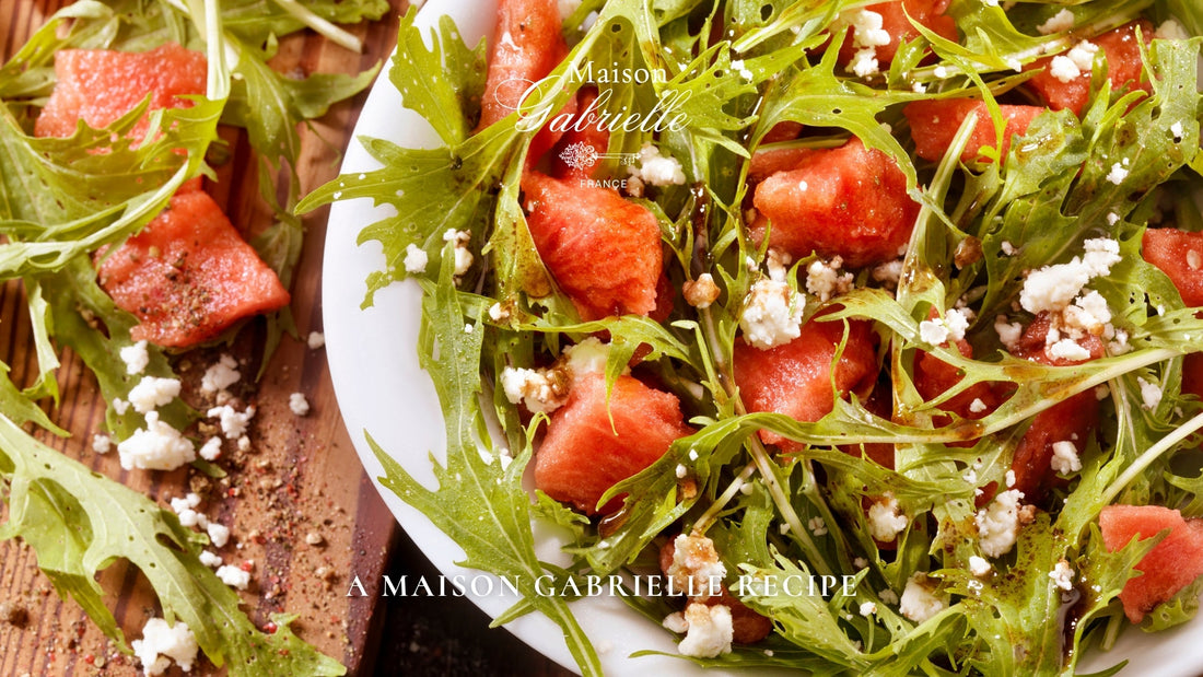 Fresh Mediterranean Watermelon & Arugula Salad with Feta & Mint Recipe