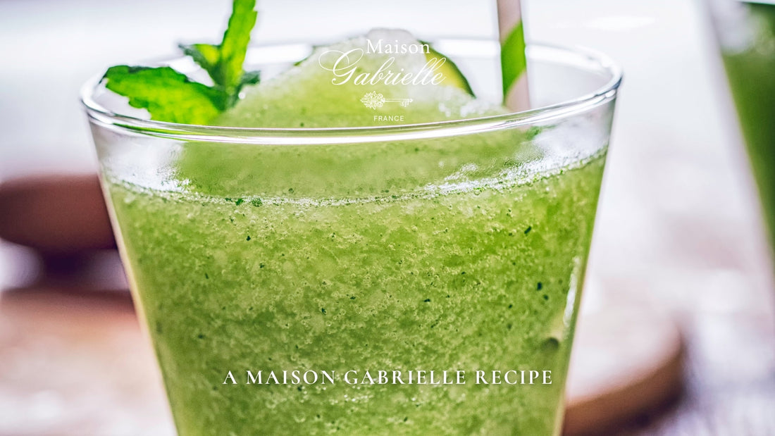 Frozen Minty Lemon Apple Smoothie/Cocktail Recipe