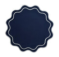 Talah Home | Solid Navy Wave Placemat