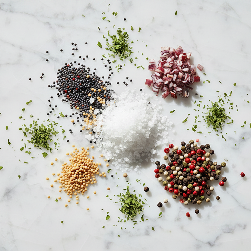 MAISON GABRIELLE - WINTER SPICE BOX - SPICE FLATLAY