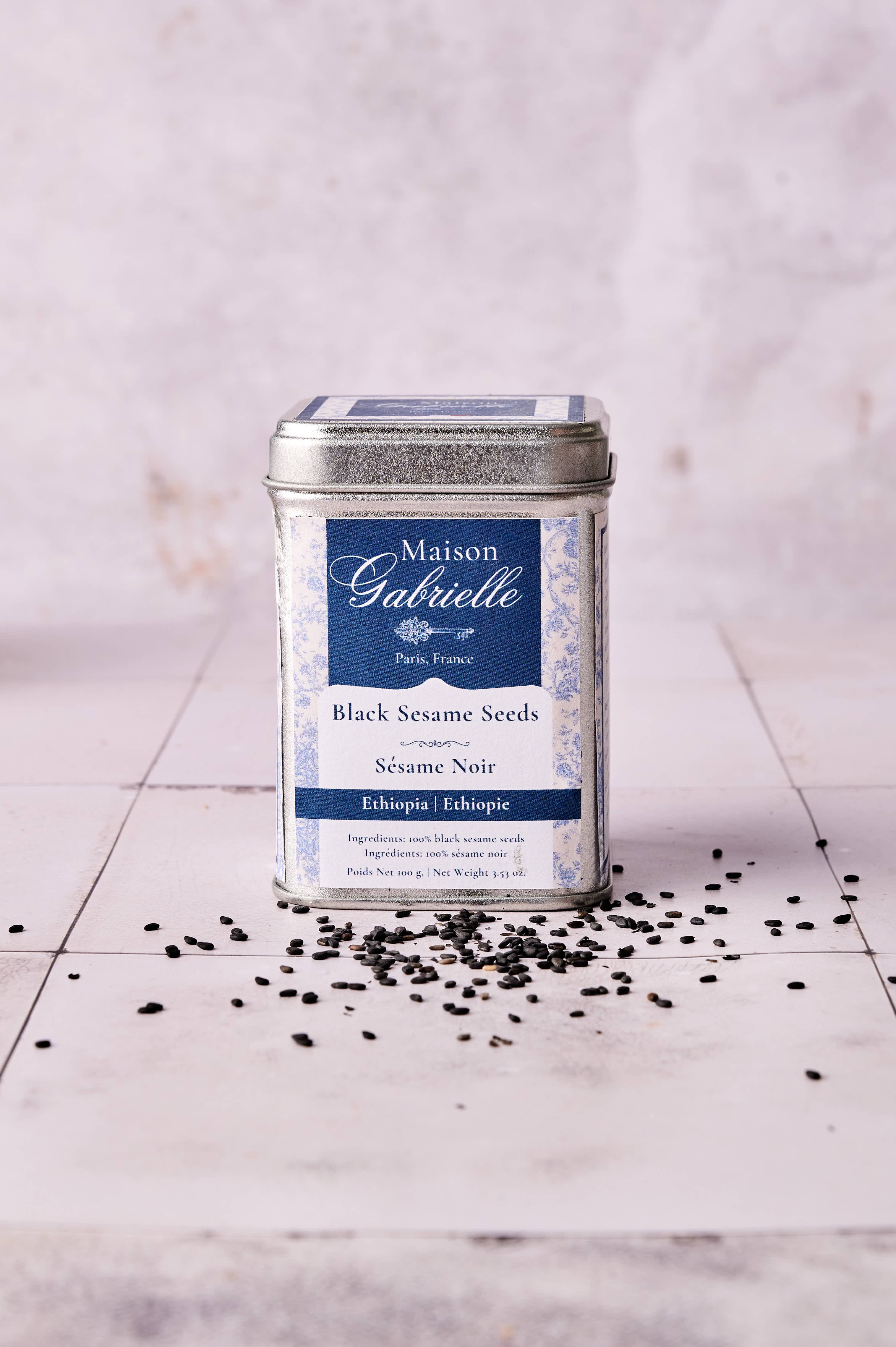 Maison Gabrielle Black Sesame Seeds - epicerie tin