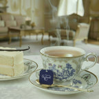 SOIE DE VANILLA - VANILLA BLACK TEA - TEA TIME - BLUE TOILE CHINA TEACUP - ROCOCO - MAISON GABRIELLE