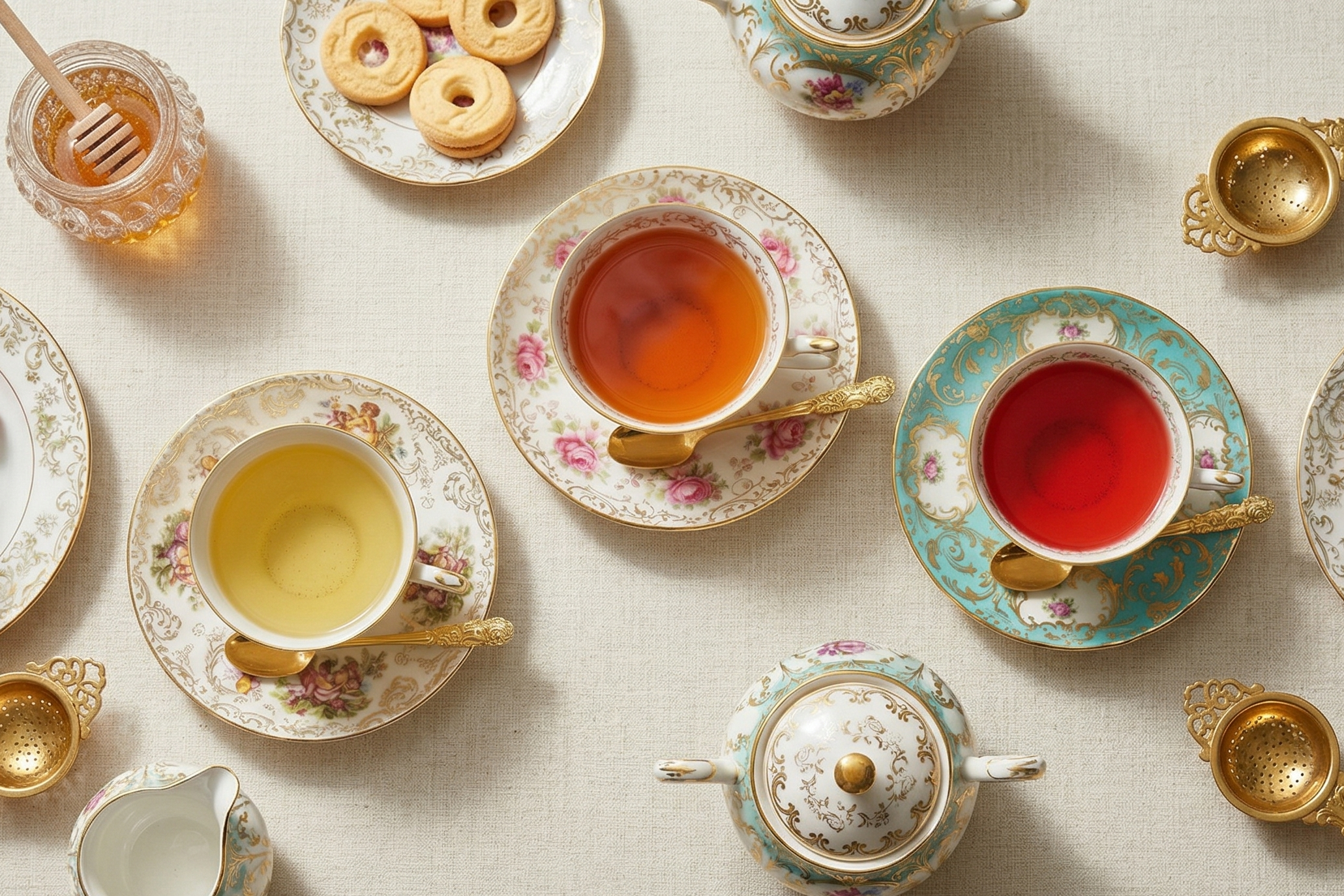 Tea time MaisonGabrielle flat lay