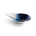Maison Gabrielle Michael Aram Ocean Reef Oyster Jewel Nut Dish with Blue and White Marbled Enamel Finish Luxury Tableware