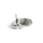 Maison Gabrielle Michael Aram Ocean Reef Salt Cellar and Spoon Set with Detailed Silver Coral Inspired Texture