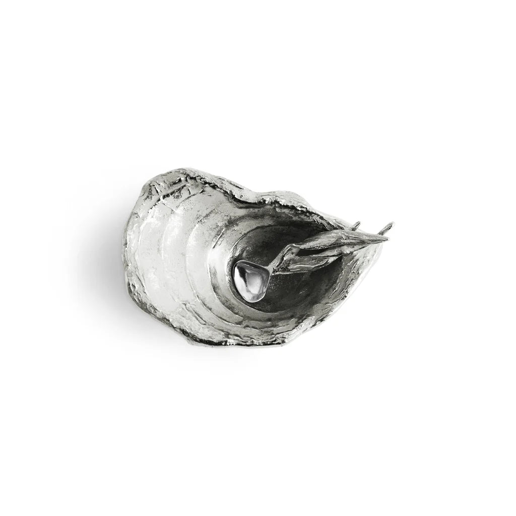 Maison Gabrielle Michael Aram Ocean Reef Salt Cellar and Spoon Set with Textured Silver Top View Details